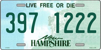 NH license plate 3971222