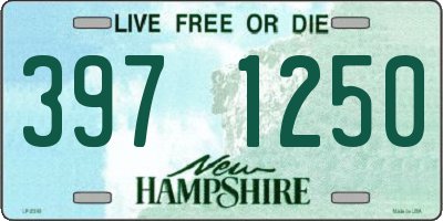 NH license plate 3971250