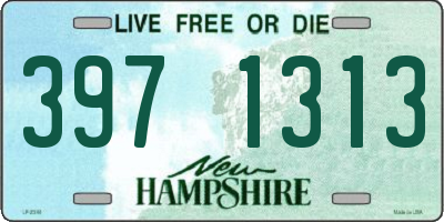 NH license plate 3971313