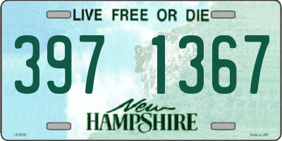 NH license plate 3971367