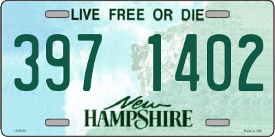 NH license plate 3971402