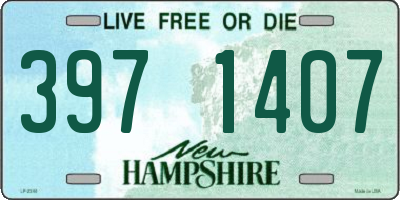 NH license plate 3971407