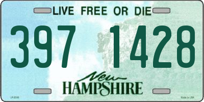 NH license plate 3971428
