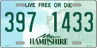 NH license plate 3971433