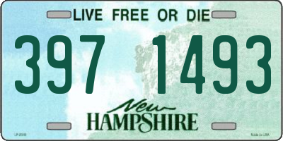 NH license plate 3971493