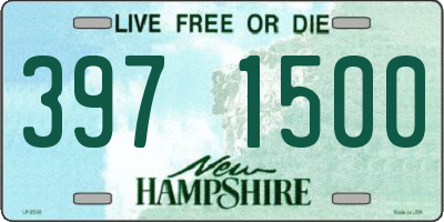 NH license plate 3971500