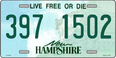 NH license plate 3971502