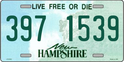 NH license plate 3971539