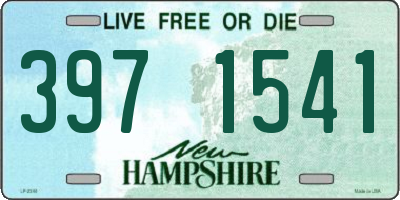 NH license plate 3971541