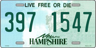 NH license plate 3971547