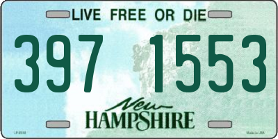 NH license plate 3971553