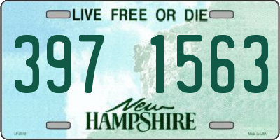 NH license plate 3971563
