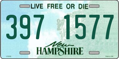 NH license plate 3971577