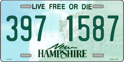 NH license plate 3971587