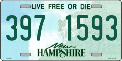 NH license plate 3971593