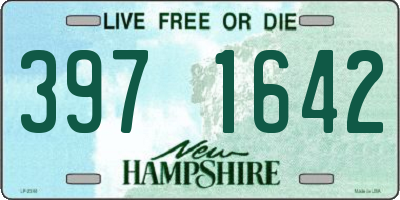 NH license plate 3971642