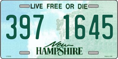 NH license plate 3971645