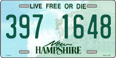NH license plate 3971648