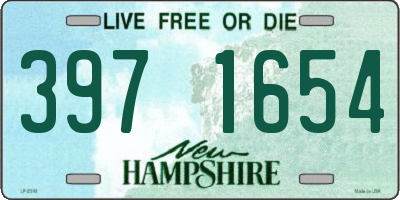 NH license plate 3971654
