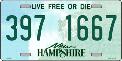 NH license plate 3971667
