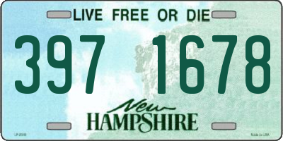 NH license plate 3971678