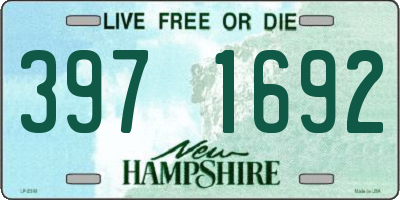 NH license plate 3971692
