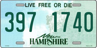 NH license plate 3971740