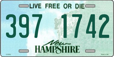 NH license plate 3971742