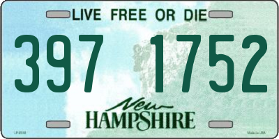 NH license plate 3971752