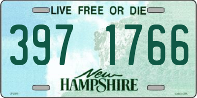 NH license plate 3971766