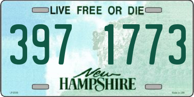 NH license plate 3971773