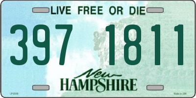 NH license plate 3971811