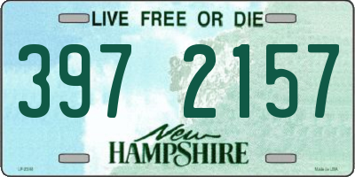 NH license plate 3972157