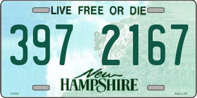 NH license plate 3972167