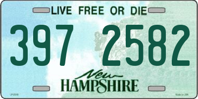 NH license plate 3972582