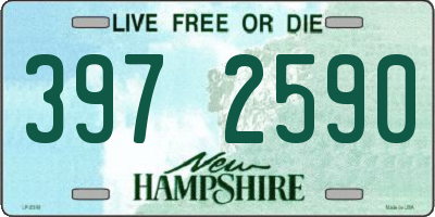 NH license plate 3972590