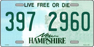 NH license plate 3972960