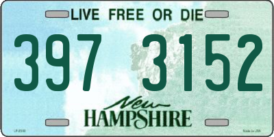NH license plate 3973152