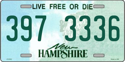 NH license plate 3973336