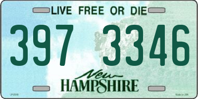 NH license plate 3973346