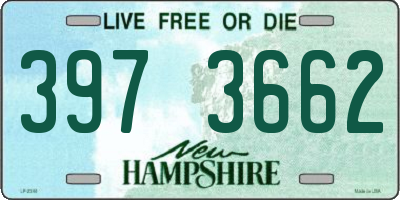 NH license plate 3973662