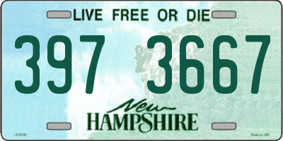 NH license plate 3973667