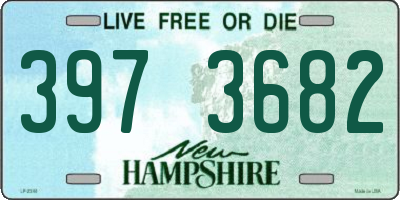 NH license plate 3973682