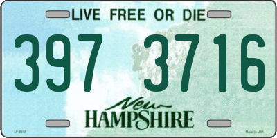 NH license plate 3973716