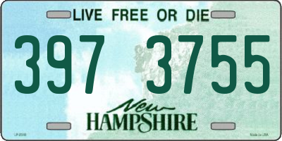 NH license plate 3973755