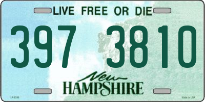 NH license plate 3973810