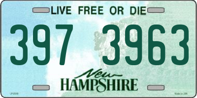 NH license plate 3973963
