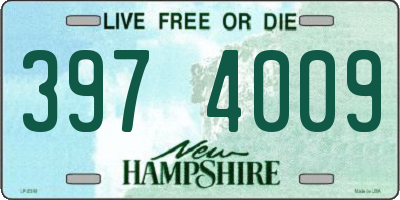 NH license plate 3974009