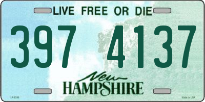 NH license plate 3974137
