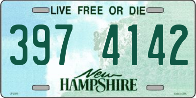 NH license plate 3974142